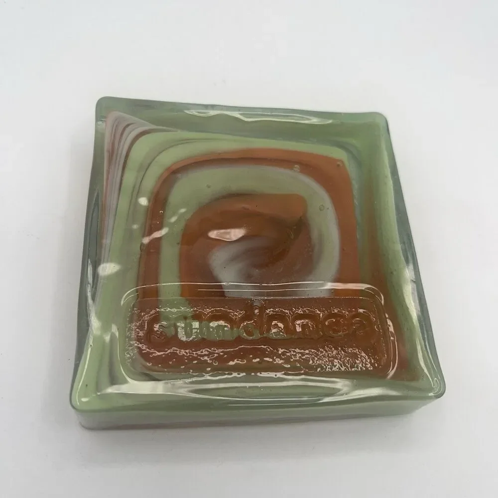 Handblown Glass Decor With Sundance Logo